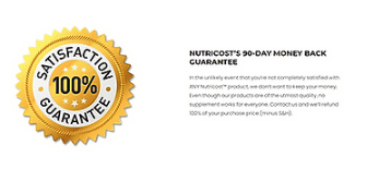 Nutricost 90 day seal of satisfaction