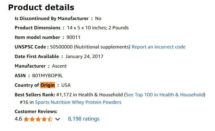 ascent protein flavors