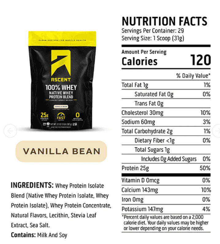 ascent native fuel whey review