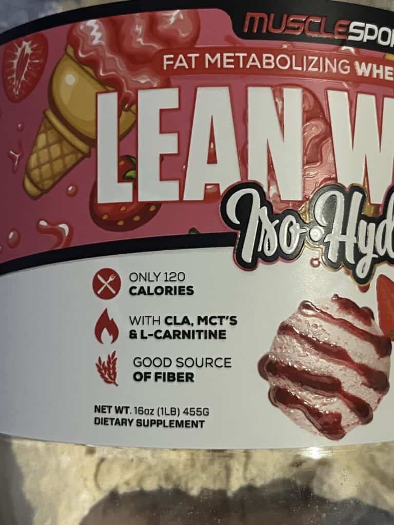 lean whey iso hydro review