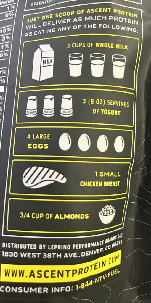 ascent protein powder vanilla