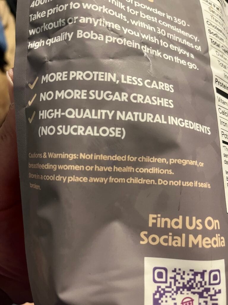 Boba Nutrition Protein Review