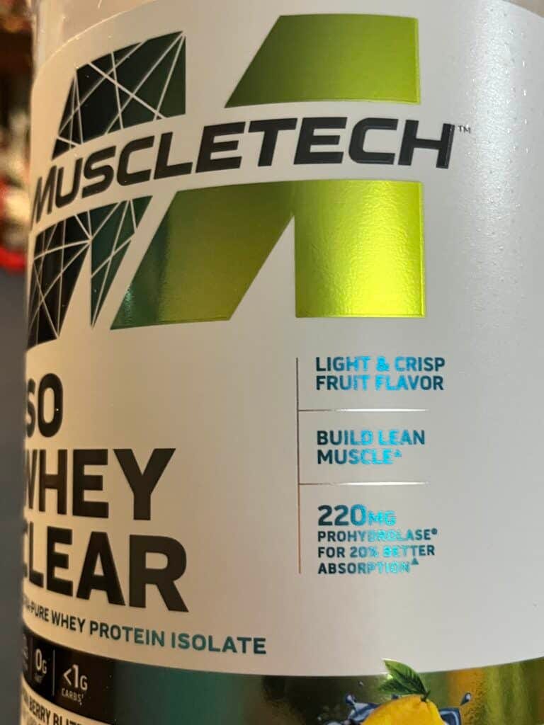 Muscletech Iso Whey Clear Lemon Berry Blizzard