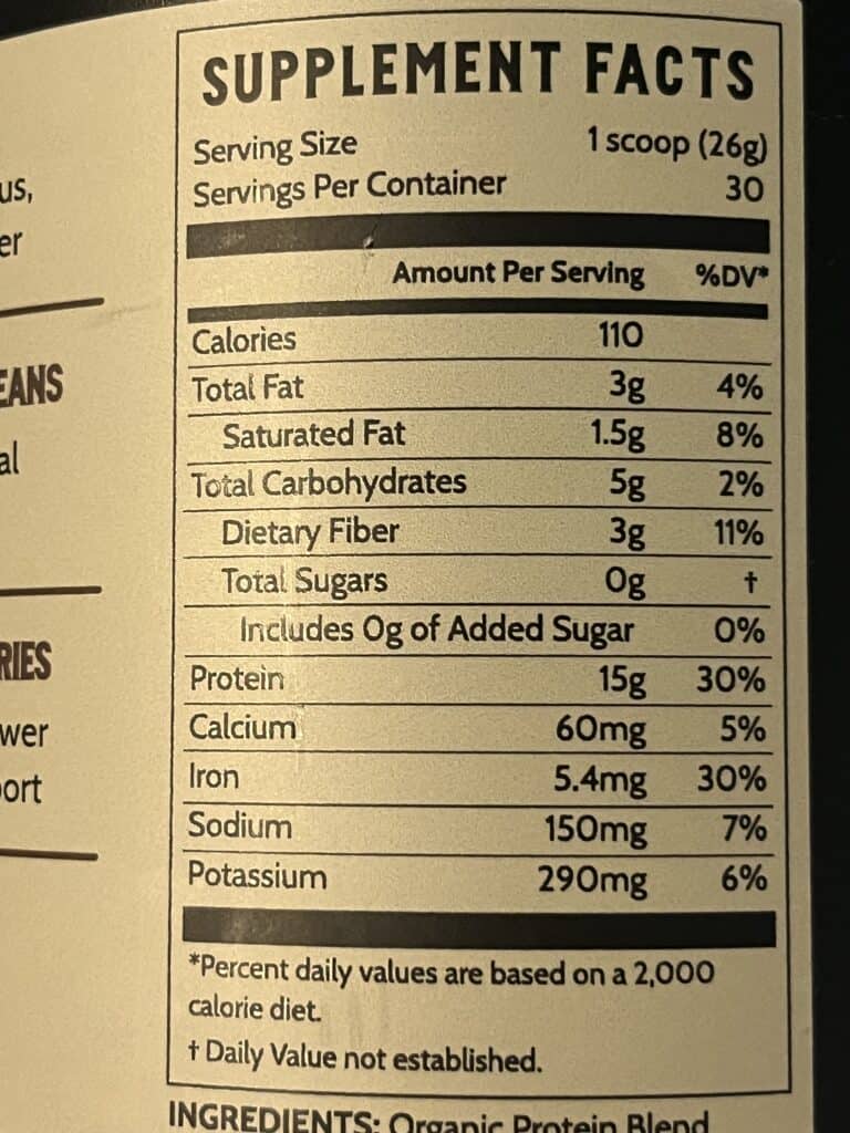 BCAA content in plant protein