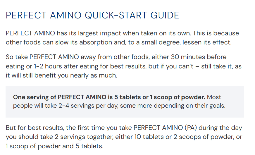BodyHealth Perfect Amino Review