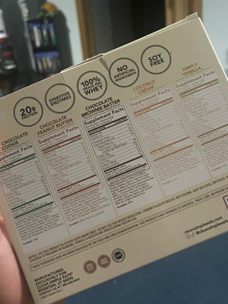 clean simple eats protein powder variety pack