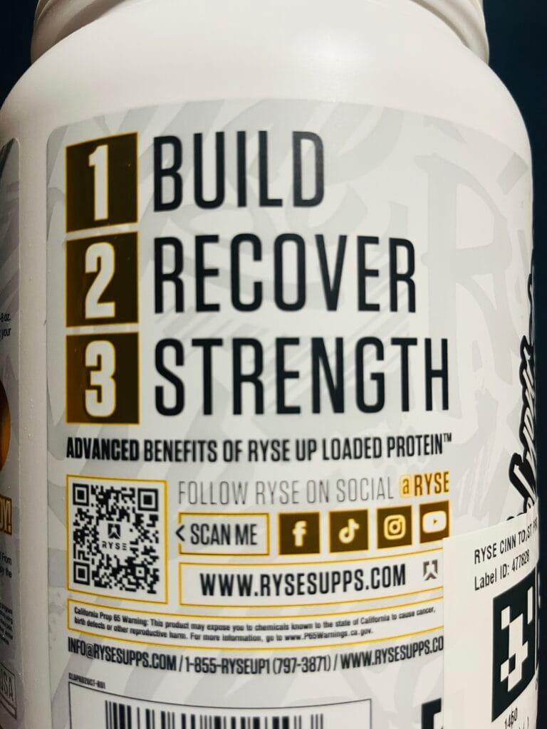 Ryse Protein Powder Cinnamon Toast